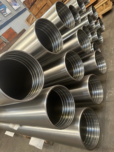 Máquinas e equipamentos industriais depois do revestimento